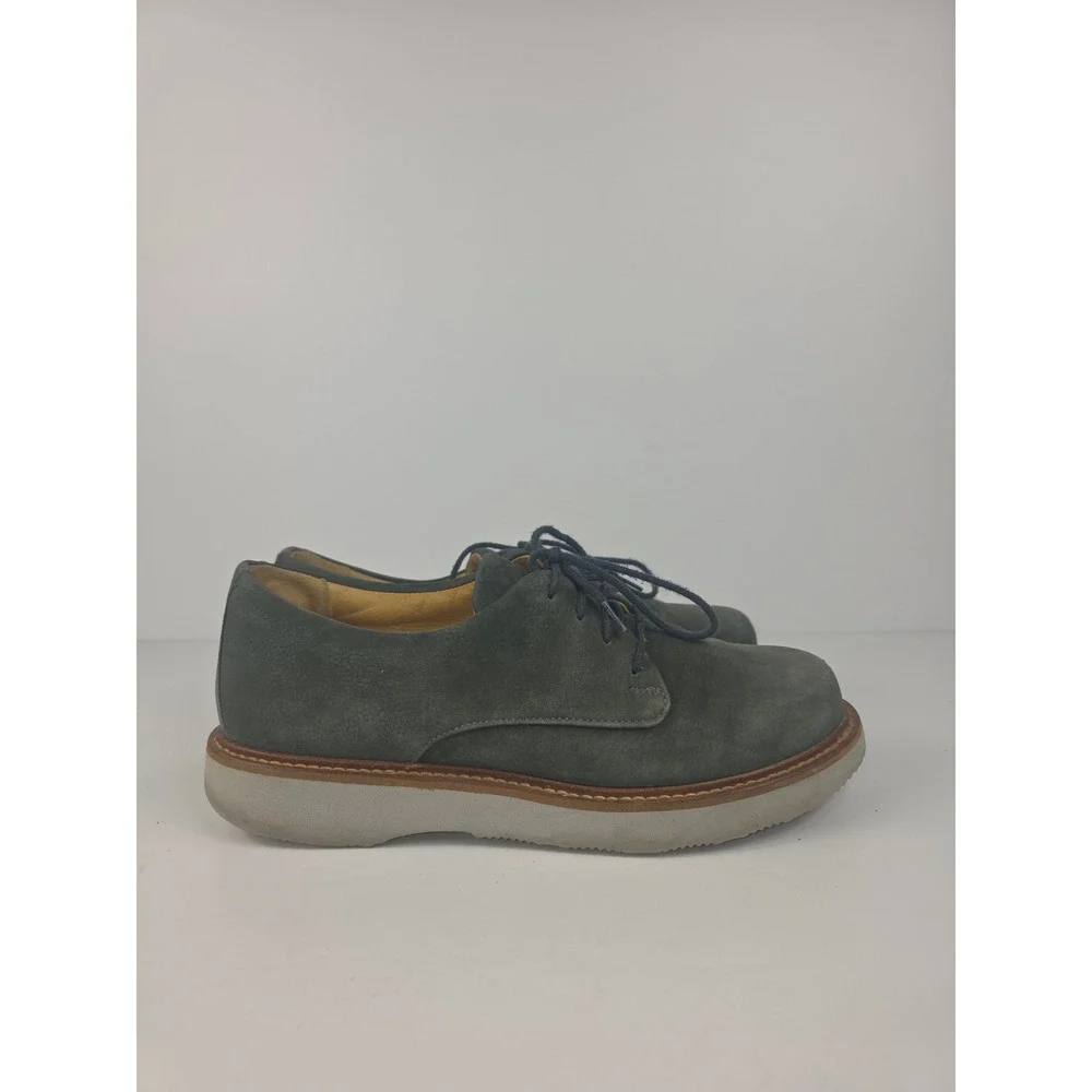 Samuel Hubbard Hubbard Free Oxford Dark Green Suede Vibram Sole Women's Size 7.5